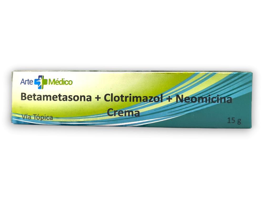 BETAMETASONA+CLOTRIMAZOL+NEOMICINA CREMA X 15GR (BETADERM PLUS/ TRIDERM/ BAYCUTEN) ARTE MEDICO