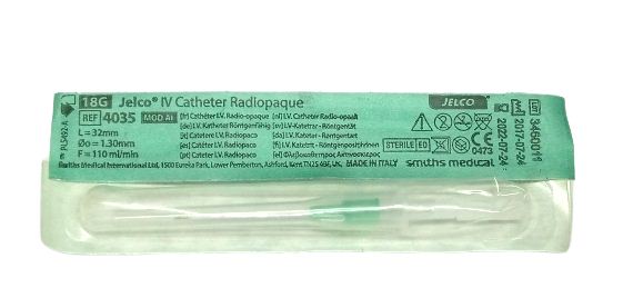 CATETER JELCO Nº18 X UND SMLTS