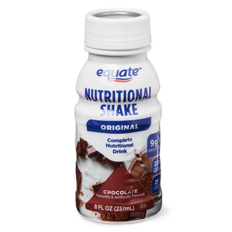 EQUATE NUTRITIONAL SHAKE ORIGINAL CHOCOLATE 237 ML