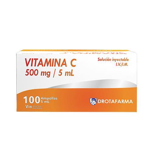VITAMINA C 500MG/5ML SOL. INY. I.V/I.M 1 AMP DROTAFARMA