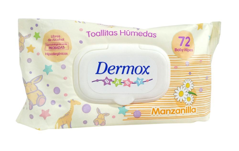 DERMOX TOALLAS HUMEDAS MANZANILLA 72 UND
