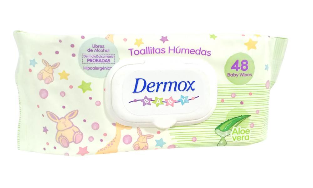 DERMOX TOALLAS HUMEDAS ALOE VERA 48 UND