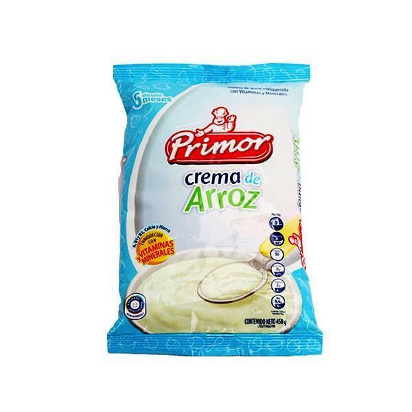 PRIMOR CREMA DE ARROZ 450 GRAMOS (SOBRE)