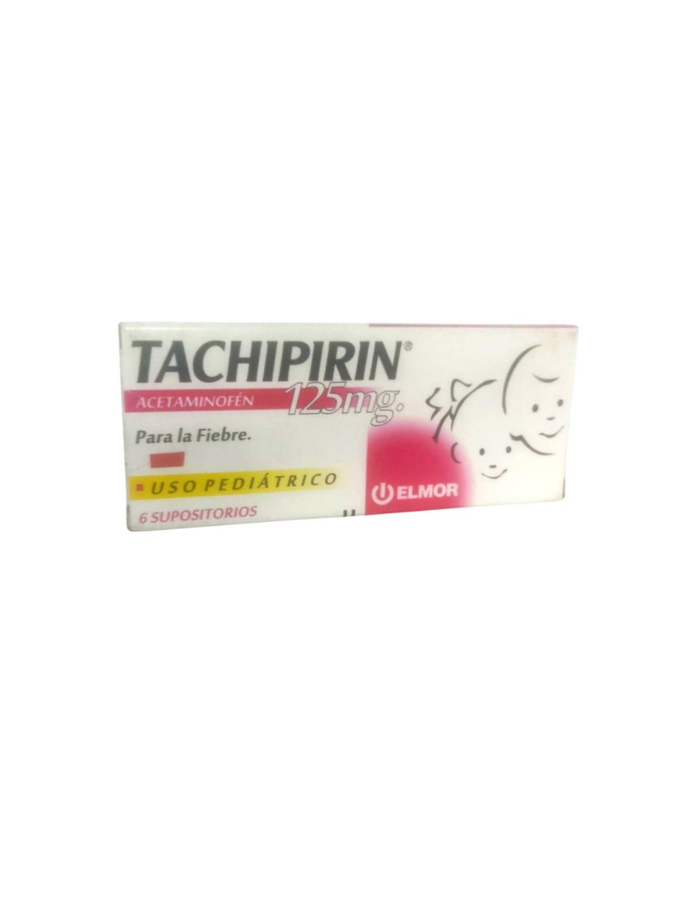 TACHIPIRIN ACETAMINOFEN 125MG PED 6 SUPOSITORIOS 