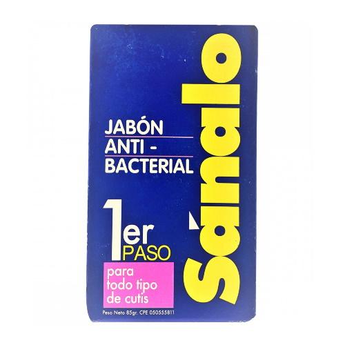 SANALO JABON ANTIBACTERIAL 85 GR PASO 1