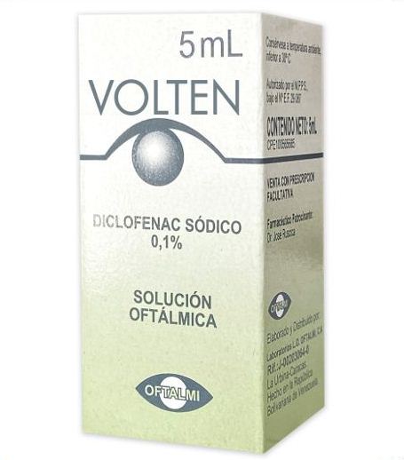 VOLTEN SOLUCION OFT X 5ML (DICLOFENAC SODICO)