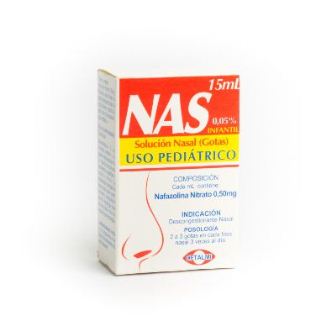 NAS 0.05% NAFAZOLINA 0.50MG 15ML SOL NASAL PED (FANASAL/ NINAZO/ NARIX)