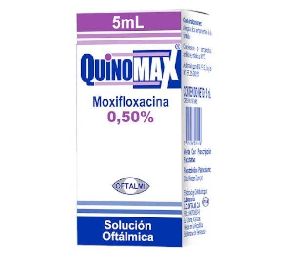 QUINOMAX MOXIFLOXACINA 0.50% SOLUCION OFTALMICA 5 ML