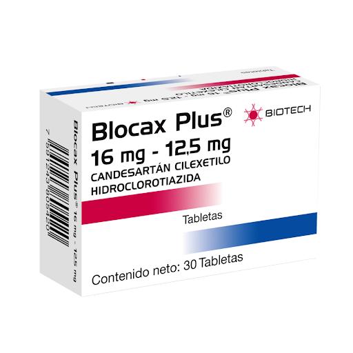 BLOCAX PLUS CANDESARTAN - HIDROCLOROTIAZIDA 16MG/12.5MG X 10 TAB 
