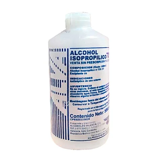 ALVA ALCOHOL ANTISEPTICO DESNAT ETILICO 70% 500 ML
