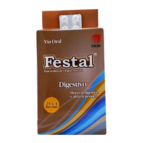 BLIST FESTAL 210MG X 4 TAB (DYGEFLAT/OROZIM/PANKREON/ PANKREOSIL)