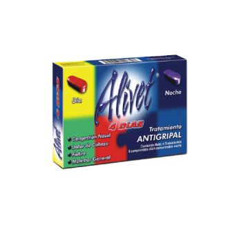 ALIVET DIA NOCHE GR 12 TAB (ACETAMINOFEN CLORFENIRAMINA CAFEÍNA)