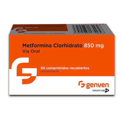 METFORMINA CLORHIDRATO 850 MG X 30 COMP REC (CANFIR/ GLUCOFAGE)
