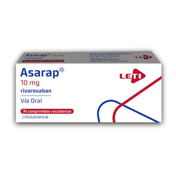 ASARAP RIVAROXABAN 10 MG X 30  TAB (XARELTO) LETI