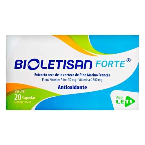 BIOLETISAN FORTE 20 CAPS (PINUS PINASTER AITON 50MG-VIT C 500MG) LETI