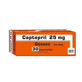 CAPTOPRIL 25 MG X 30 COMP