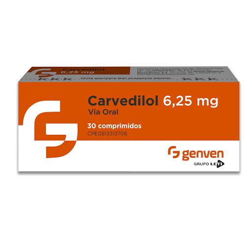 CARVEDILOL 6.25 MG X 30 TAB (CURPINOL CARBATIL COVENTROL) GENVEN