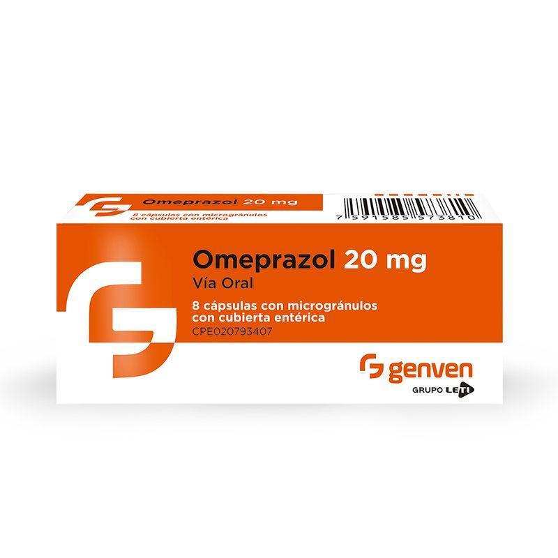 OMEPRAZOL 20 MG X 8 CAPS GENVEN