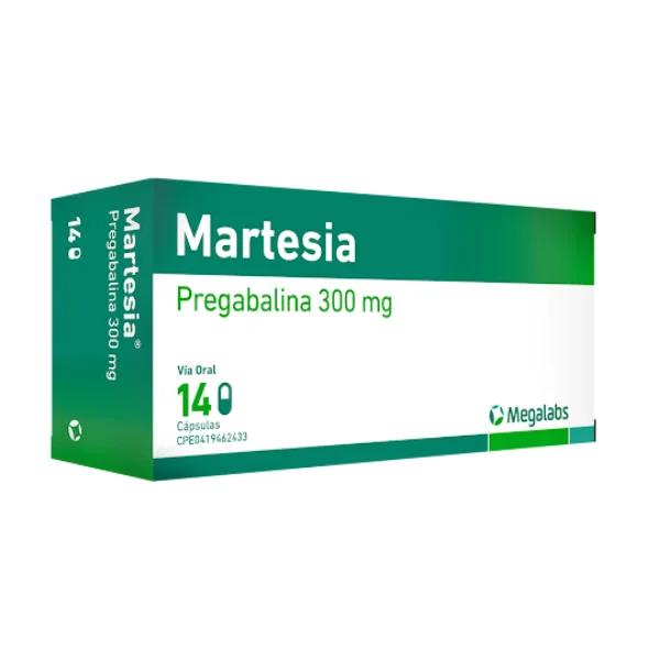 MARTESIA PREGABALINA 150MG X 14 CAP (LYRICA/ MARTESIA/ NEURIXA/ PEGYT)