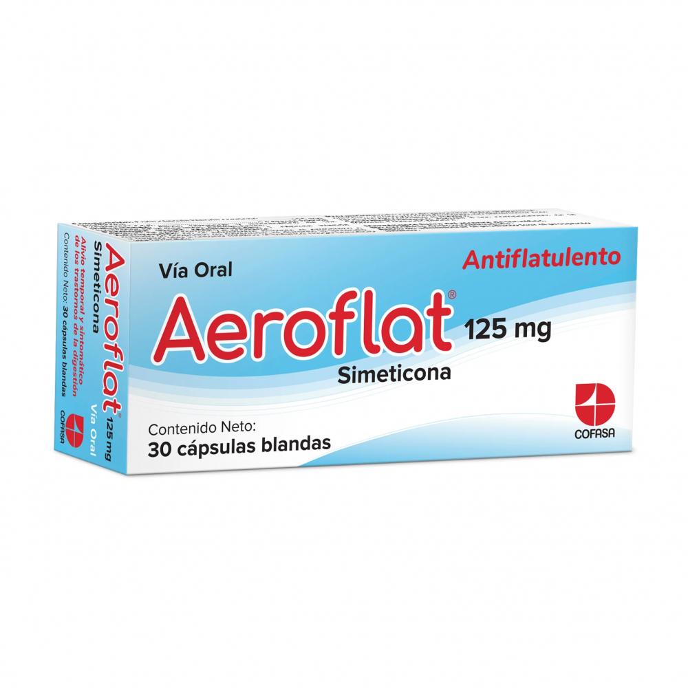 AEROFLAT SIMETICONA 125MG X 10 CAP (AEROFLAT/ EVIGAX/ FLATORIL)