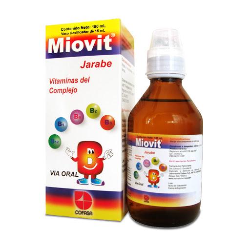 MIOVIT VITAMINAS DEL COMPLEJO B JARABE 180ML 