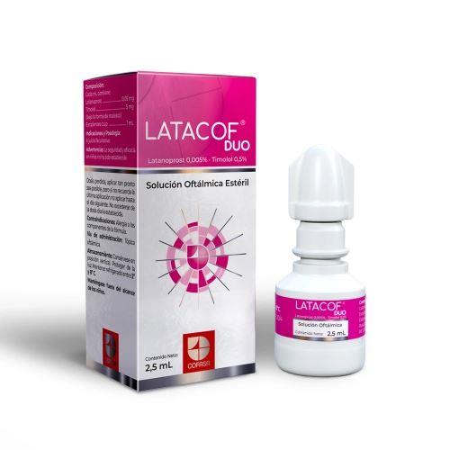 LATACOF DUO LATANOPROST 0.005% TIMOLOL 0.5% 2.5 ML (XALACOM) CADENA DE FRIO