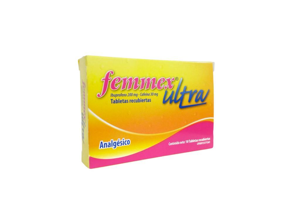 FEMMEX ULTRA IBUPRFENO200G/ CAFEINA30MG X 10TAB