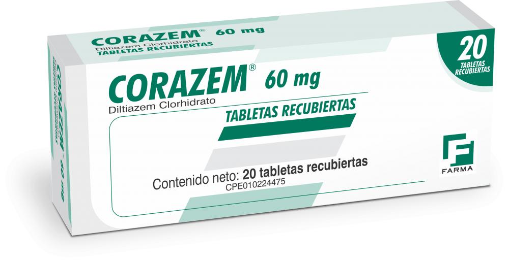 CORAZEM DILTIAZEM 60MG  X 20 TAB 