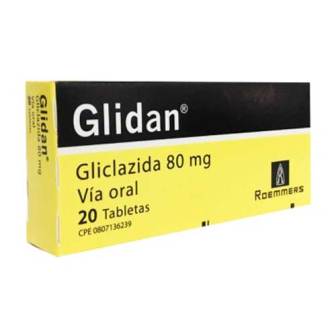 GLIDAN GLICLAZIDA 80MG X 20 TAB