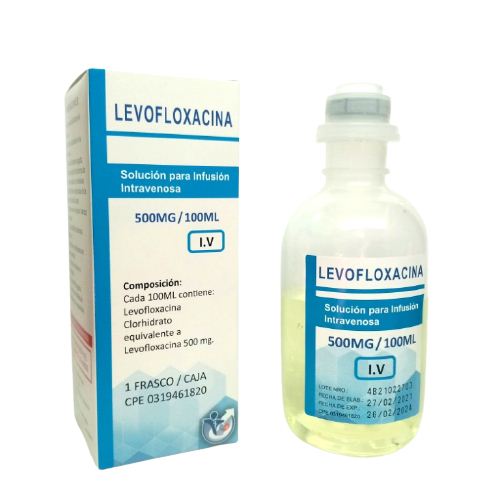 LEVOFLOXACINA 500 MG X 100ML AMP I.V
