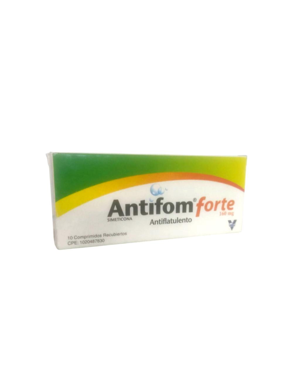 ANTIFOM FORTE SIMETICONA 160 MG X 10 COMP REC (AEROFLAT/ EVIGAX/ FLATORIL)