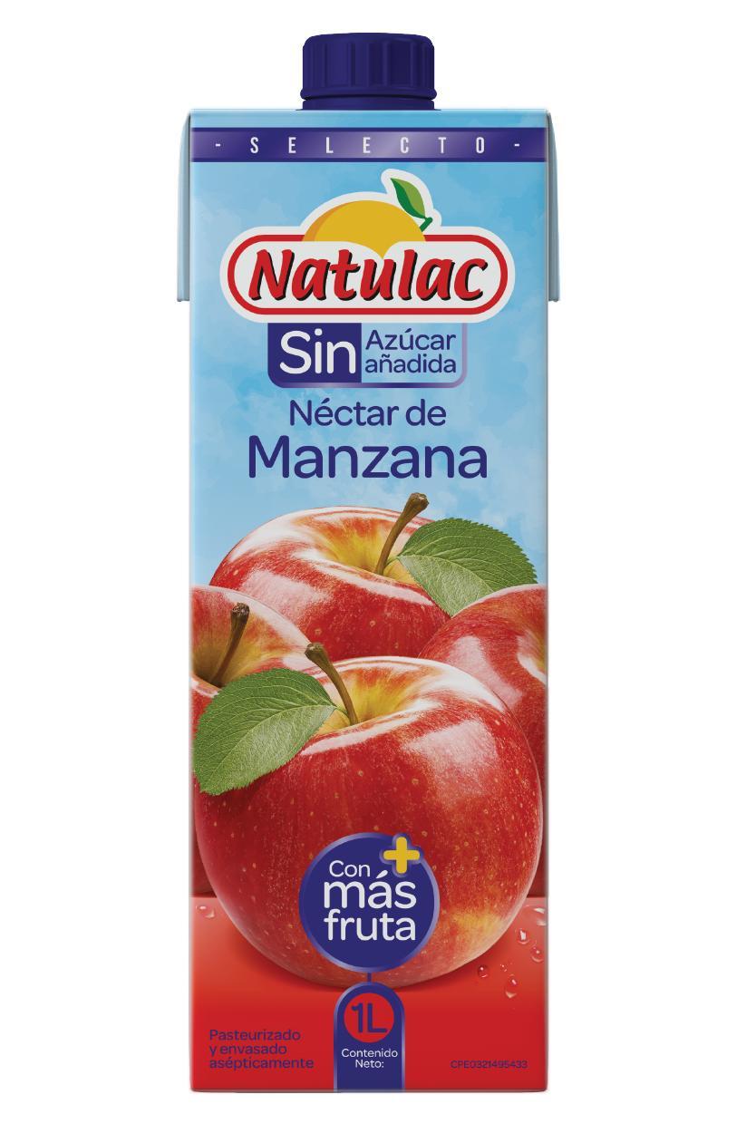 NATULAC NECTAR DE MANZANA SIN AZUCAR 1L 