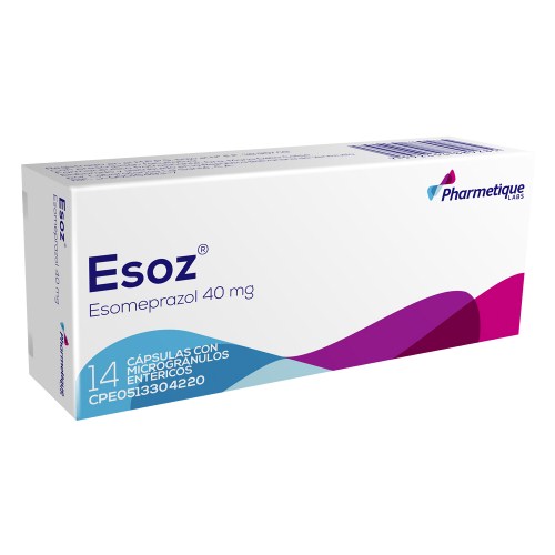 ESOZ ESOMEPRAZOL 40 MG X 14 CAP PHARMETIQUE