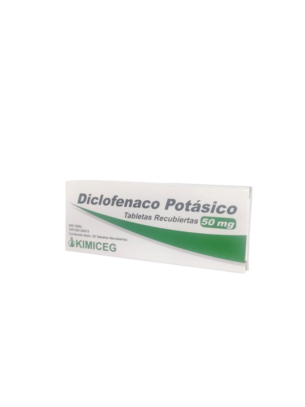 DICLOFENAC POTASICO 50 MG X 20 TAB REC (AFLAMAX)