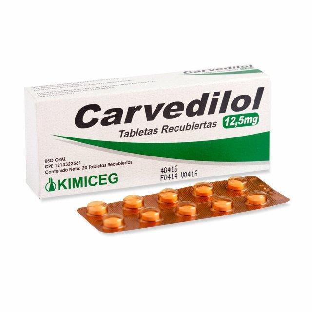 CARVEDILOL 12.5 MG X 30 TAB KIMICEG (CARVIHEM/CARVEDIL)