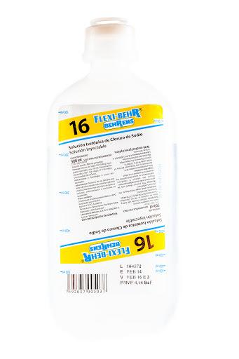 SOLUCION FISIOLOGICA 0.9% (CLORURO DE SODIO/ISOTONICA) 500 ML BEHRENS N°16 