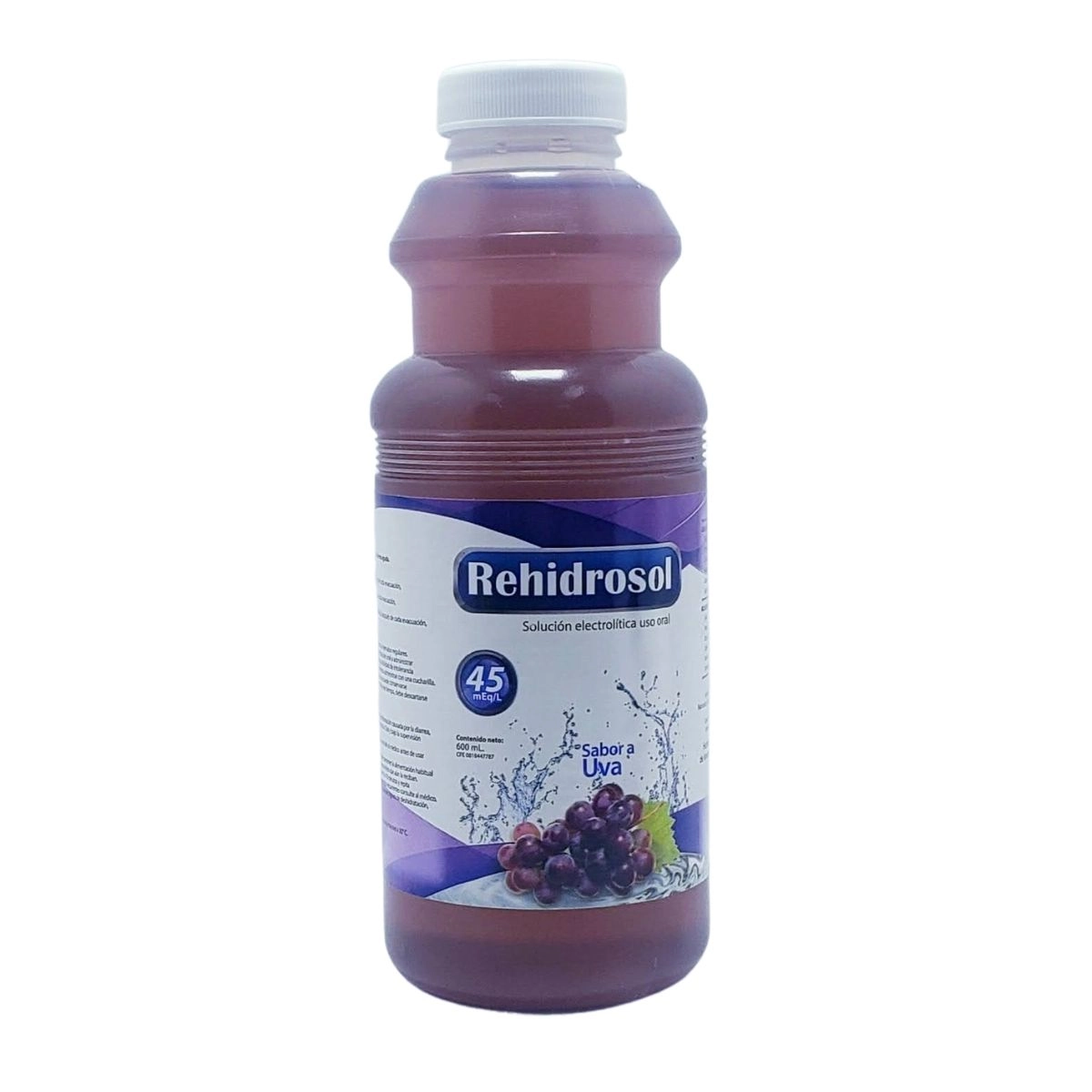 REHIDROSOL SOLUCION ELECTROLITICA SABOR A UVA 600ML BEHRENS
