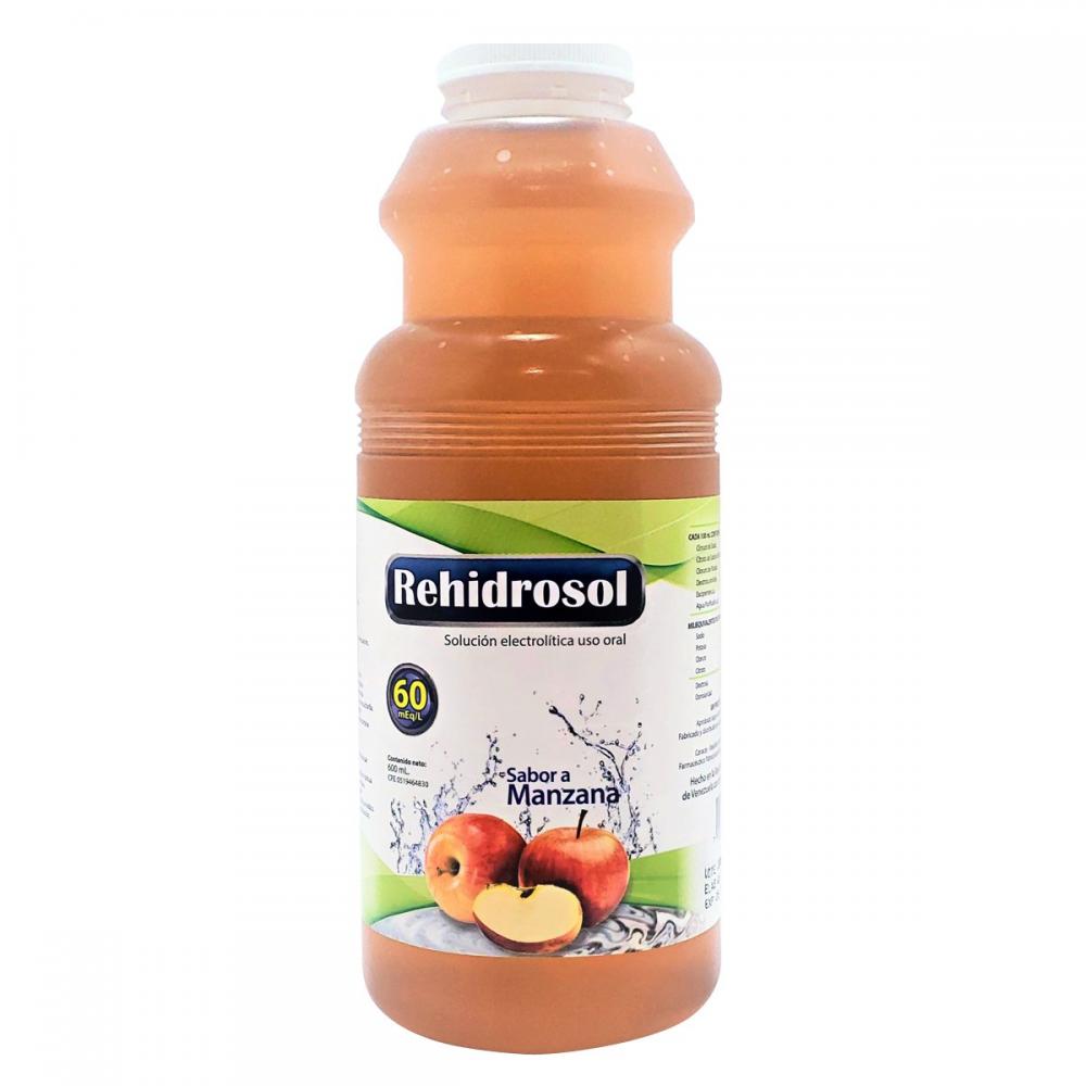 REHIDROSOL SOLUCION ELECTROLITICA SABOR A MANZANA60MEQ/ 600ML BEHRENS