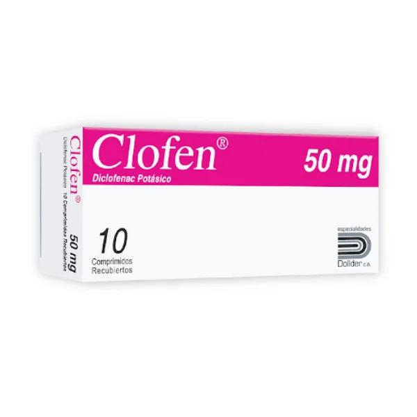 CLOFEN DICLOFENAC POTASICO 50MG X 30 COMP (AFLAMAX/VOLTAREN)