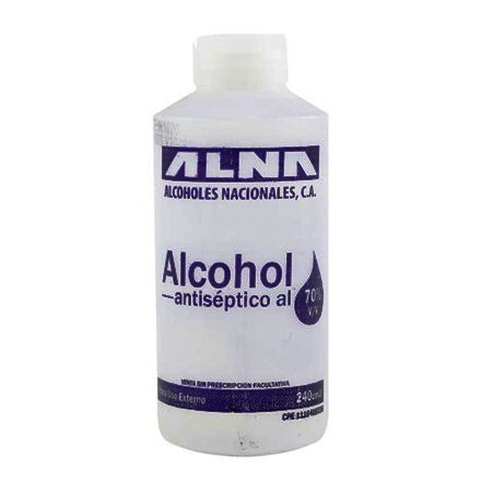 ALNA ALCOHOL ETILICO DESTN ANTISEPTICO 70% X 240 ML