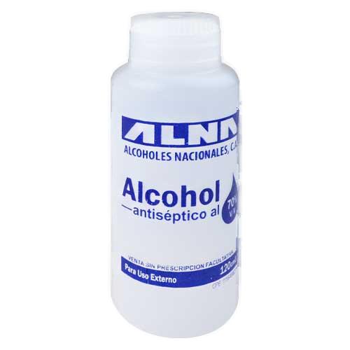 ALNA ALCOHOL ETILICO DESTN ANTISEPTICO 70% X 120 ML