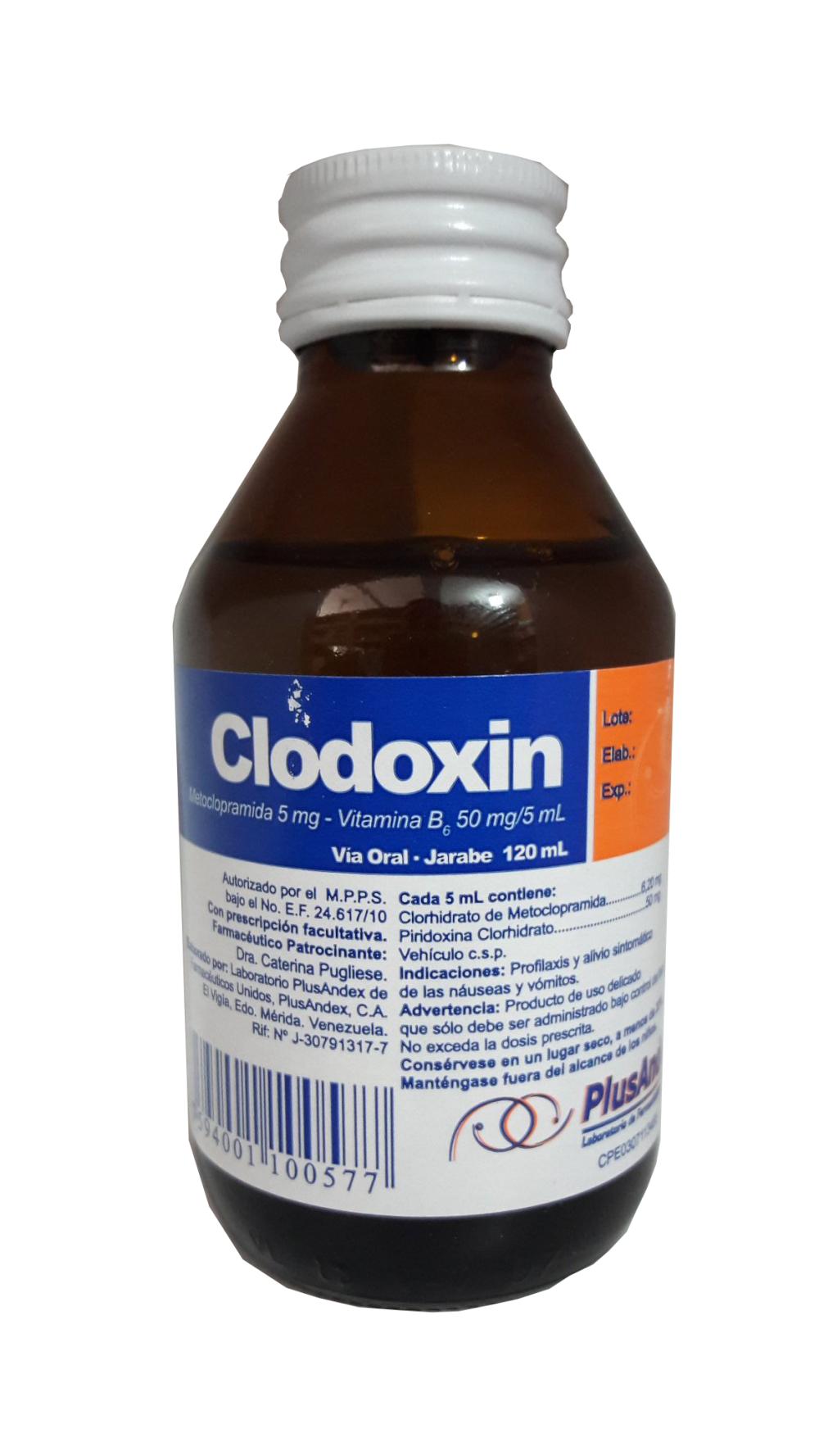 CLODOXIN METOCLOPRAMIDA 5 MG /5ML X 120 ML (IRTOPAN/PRIMPERAN)
