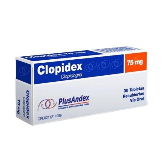 CLOPIDEX CLOPIDOGREL 75MG X 30 TAB REC (CLOPID/ KAPET/ CLOPIVAL/ PLAVIX)