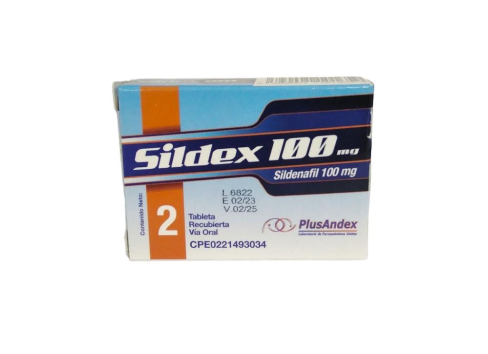 SILDEX SILDENAFIL 100 MG X 2 TAB 
