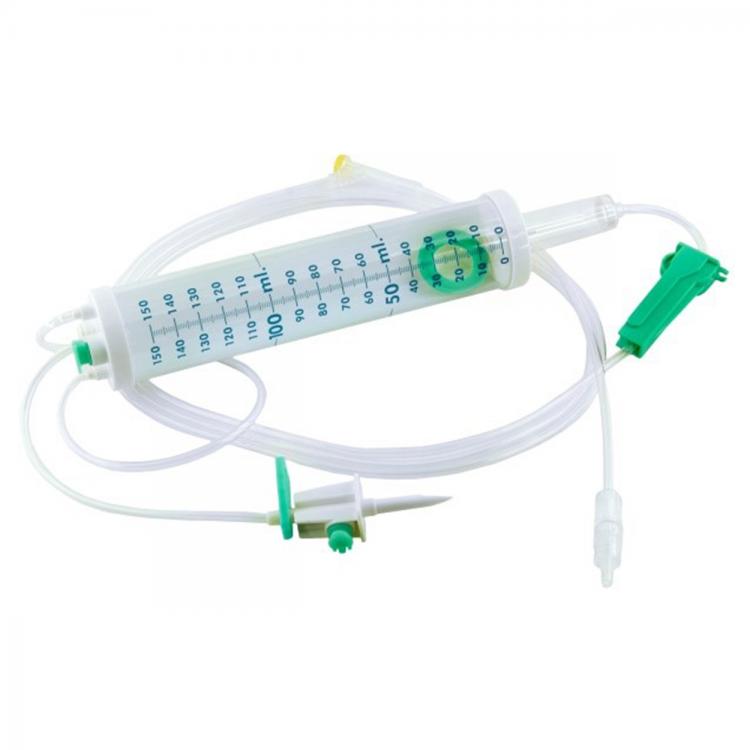 SET DE INFUSION BURETA CALIBRADA 1 PUNTO Y 100 ML/60 GOTAS