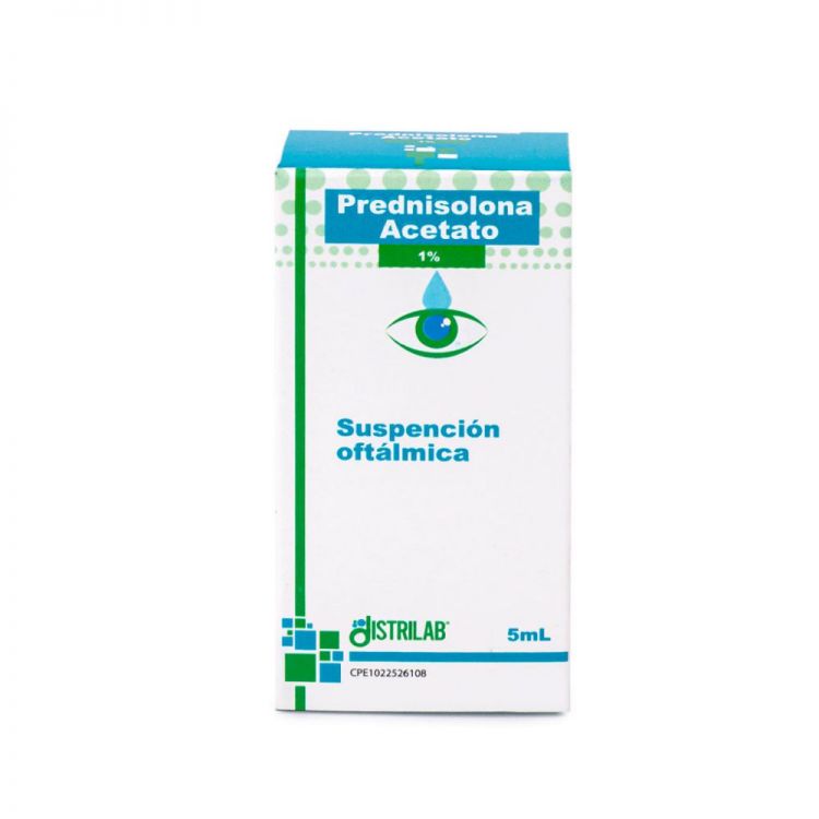 PREDNISOLONA ACETATO 1% SUSP OFTAL 5ML DISTRILAB (PREDNEFRIN/OCUPRED/SOPHIPREN)