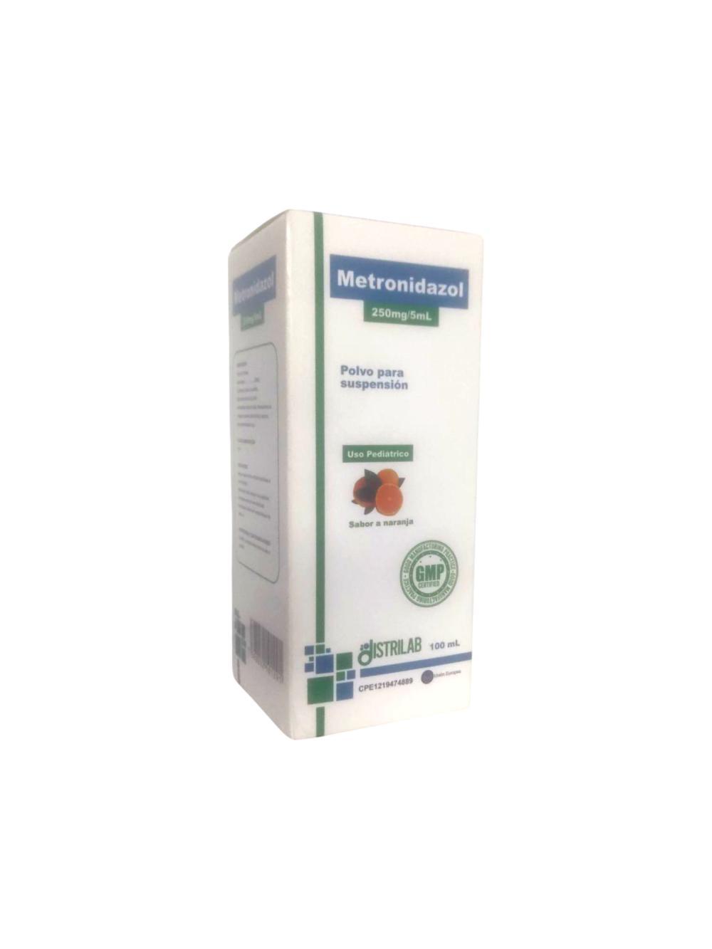 METRONIDAZOL 250MG/5ML SUSP PED S/NARANJA X 100ML