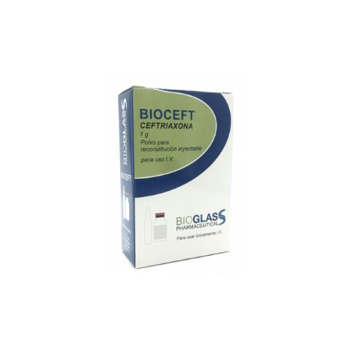 BIOCEFT CEFTRIAXONA 1G POLVO P SOL INYECT IM/IV X 1 AMP