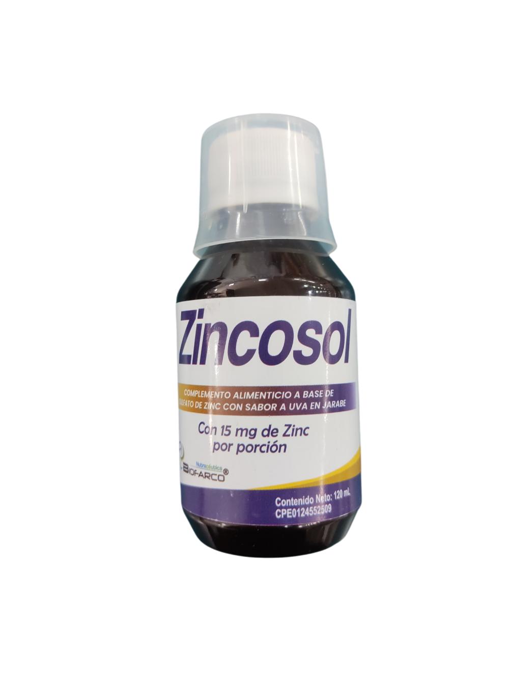 ZINCOSOL ZINC 15MG JBE 120ML