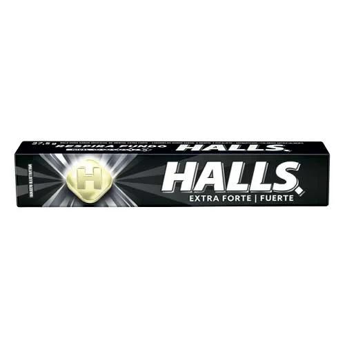 HALLS CARAMELOS EXTRA FUERTE SABOR MENTA Y EUCALIPTO 1 X 12